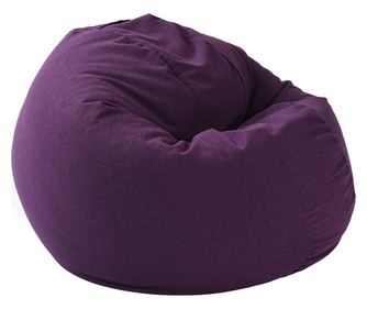 Пуф сак M, Relaxo Xl - Лилав, дамаска  80x70x70 см