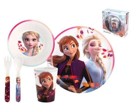 Комплект 5 части детски прибора за хранене Frozen