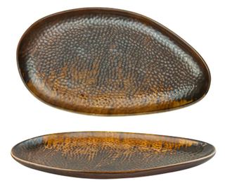 CULINARO RUSTIC Platou oval din portelan 38cm (ZA0123-15-d-RU)