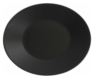 Set 6 farfurii intinse Viejovalle, Black, ceramica, ⌀25 cm, negru, 25x25x3 cm