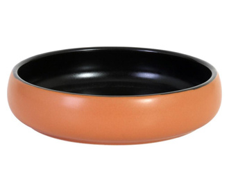 Vas de copt Viejovalle, ceramica, maro/negru, 17 cm