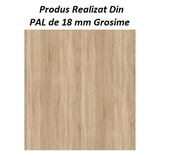 Dulap Tip Soldat Cu Polita Si Bara De Haine 200x45x45cm Culoare Sonoma Din Pal De 18mm Si Cant Abs