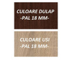 Dulap Wenge Cu 2 Usi Sonoma Si 4 Polite De Depozitare, 200x80x40 Cm, Pal 18mm Si Cant Abs