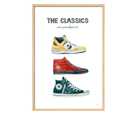 Tablou vopsea ecologica Drimdeco, Men'S Sneakers Iii, vopsele ecologice, 40x60 cm, multicolor