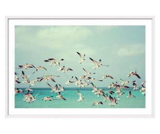 Seagulls Ökológiai tintával nyomtatott kép 30x45 cm