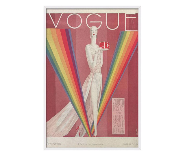 Obraz z tuszem ekologicznym Vogue September 1926 40x60 cm