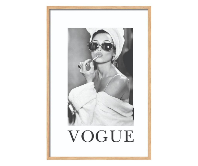 Картина с екологично мастило Vogue Black & White Ii 60x90 cm