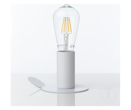 Lampa de masa Tomasucci, otel, alb, 11x11x9 cm