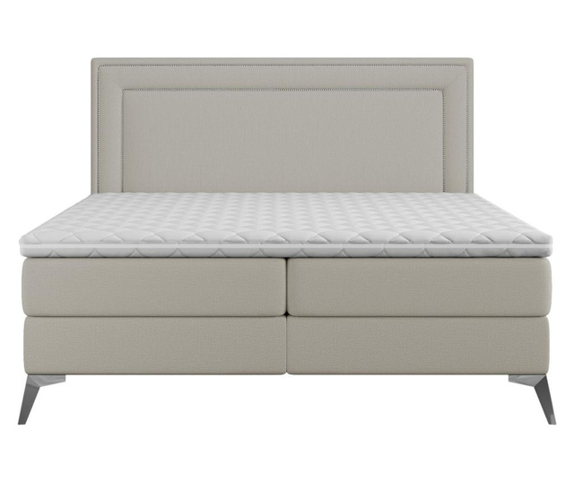 Łóżko kontynentalne ze schowkiem i materacem nawierzchniowym Continental 140x200 cm