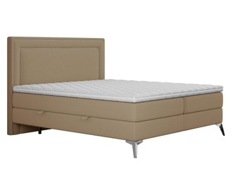 Boxspring postelja z nadvložkom in prostorom za shranjevanje Continental 140x200 cm