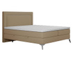 Łóżko kontynentalne ze schowkiem i materacem nawierzchniowym Continental 180x200 cm
