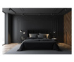 Łóżko kontynentalne ze schowkiem i materacem nawierzchniowym Continental 160x200 cm