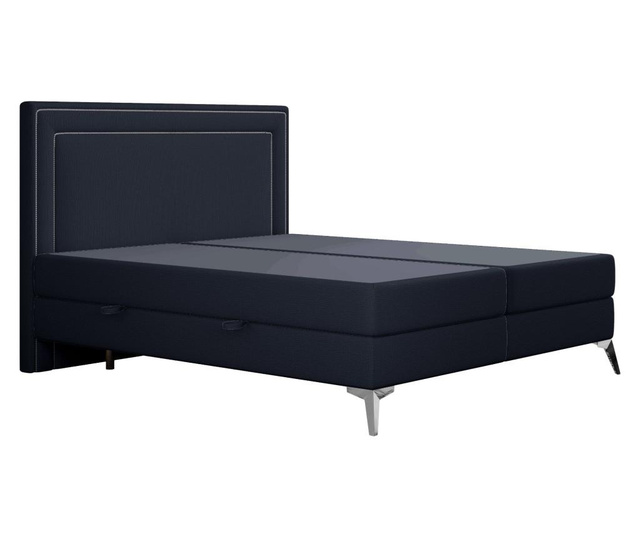 Łóżko kontynentalne ze schowkiem i materacem nawierzchniowym Continental 180x200 cm