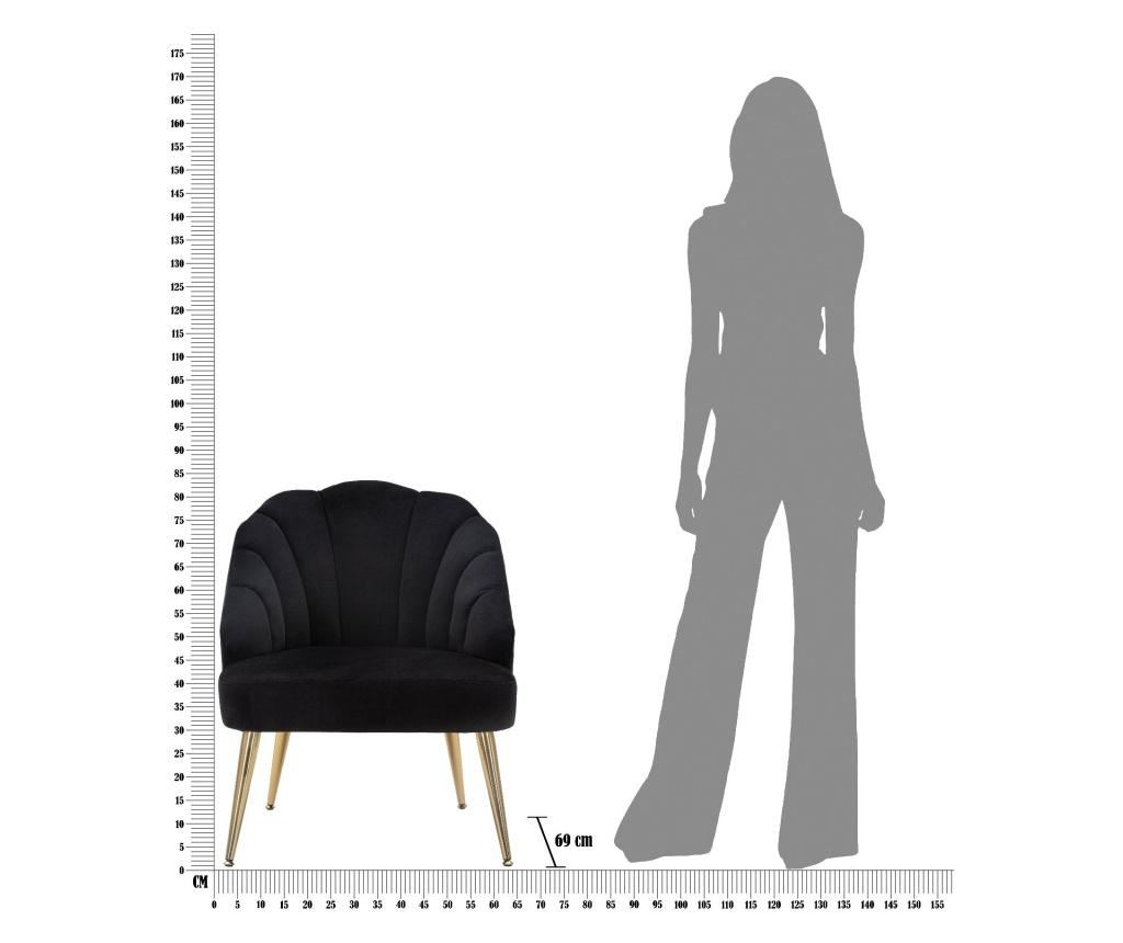 Fotelja Shell Black - 2