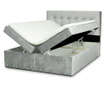 Boxspring postelja z nadvložkom in prostorom za shranjevanje Paris 180x200 cm