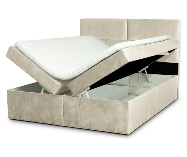 Легло Boxspring с топ матрак и място за съхранение Rico 160x200 cm
