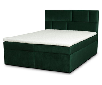 Łóżko kontynentalne ze schowkiem i materacem nawierzchniowym Lola 200x200 cm