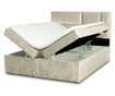 Boxspring krevet s nadmadracem i prostorom za odlaganje Lola 160x200 cm