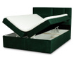 Boxspring postelja z nadvložkom in prostorom za shranjevanje Lola 200x200 cm