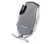Suport telefon grila MRG L-R1, Smart Wireless, Fast Charge, Gri