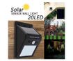 Lampa cu LED MRG P-285, Panou solar, Senzor de miscare, 20 LED