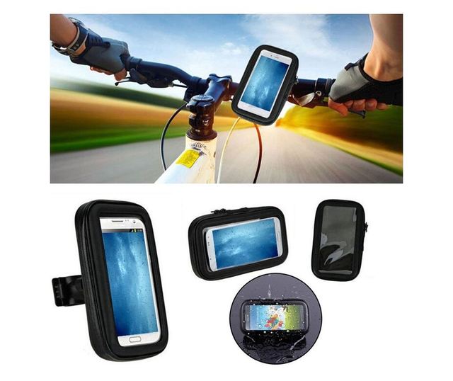 Suport Telefon Universal MRG L-193, Marime XXL, Pentru Bicicleta / Moto, Impermeabil