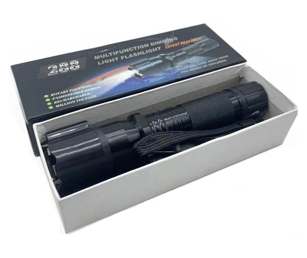 3-in-1 self-defense rechargeable stun gun with laser flashlight 288 GOAEO Heavy Duty for Men & Women,15 Foot Range,1.80 µC Painful Charge,LED Flashlight,Safety Switch : Sports & Outdoors 288 FLASHLIGHT STUN GUN &