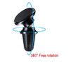 Suport grila ventilatie pentru telefon MRG L-224, Cu magnet, Rotire 360 grade, Negru