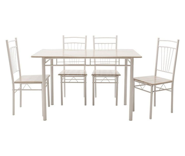 Set mize in 4 stolov