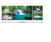 Сет Картина Канава Degrets 78623 Горски водопади 50x134,8см, 5 части ( 1 X 50 X 70 см, 4 X 22,8 X 32,4 см)