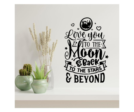 Sticker decorativ pentru perete - To the Moon