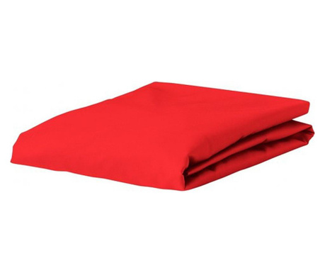 Cearceaf pat cu elastic 160*200+25cm yuni rosu
