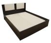 Pat Laguna cu 2 sertare, Wenge 160x200 cm
