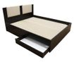 Pat Laguna cu 2 sertare, Wenge 160x200 cm