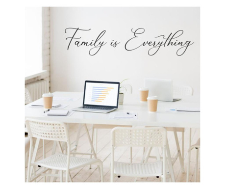 Sticker Decorativ Dormitor, Pentru Familie, Family Is Everything, 119 X 30 Cm