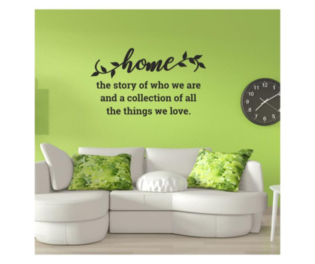 Sticker Pentru Familie, Decorativ, Home, The Story Of Who We Are, 80 X 47 Cm