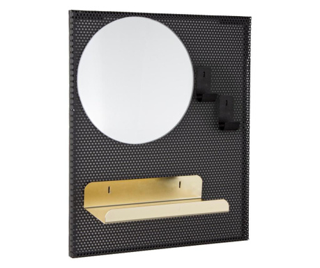 Стенно огледало С рамка от Метал и Рафт 31 см X 10 см X 37 H