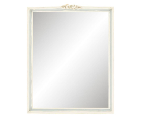 Sivo okrasno stensko ogledalo iz poliresina 22x2x28 cm