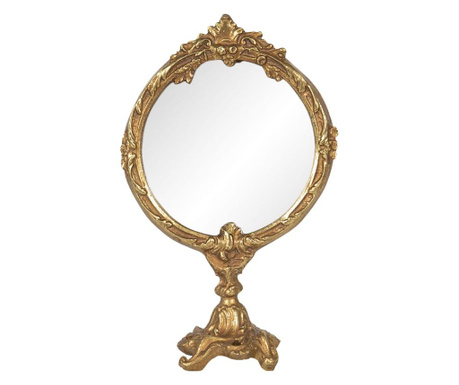Огледало за Маса Полирезин Златен 12 См X 6 См X 19 См