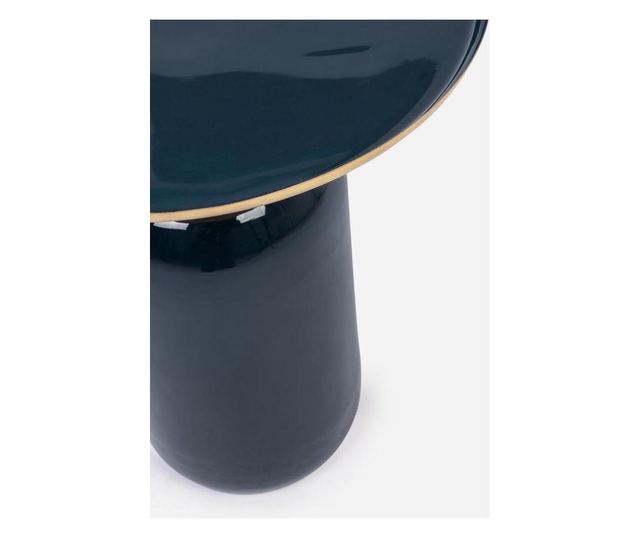 Masuta Cafea Metal Albastru Auriu Nalima Ø 40.5 Cm X 45.5 H