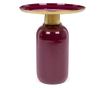 Masuta Cafea Metal Burgundy Auriu Nalima Ø 40.5 Cm X 45.5 H