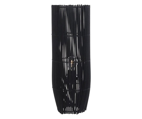 Črna bambusova svetilka Arusha Ø 17 cm x 52 v