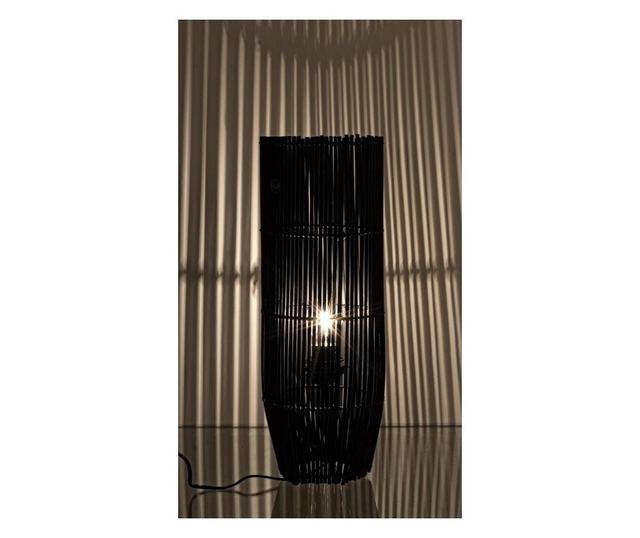 Fekete bambusz lámpa Arusha Ø 17 cm x 52 h