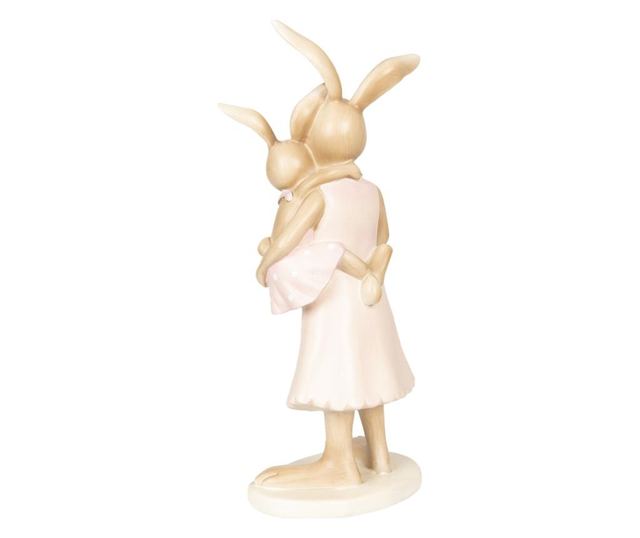 Decorer Húsvéti nyuszi figura, polirezin, 11 cm x 26 cm