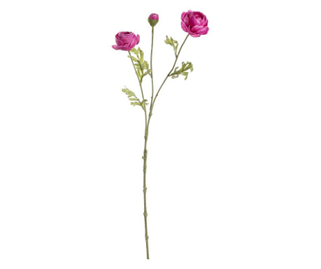 Umetna ranunkulusa 3 globoko roza cvetovi 60 cm