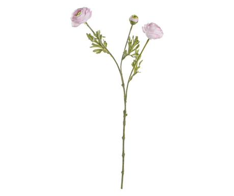 Ranunculus Artificial 3 Flori Roz Pudrat 60h
