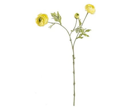 Ranunculus Artificial 3 Flori Galbene 60h