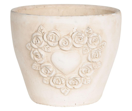 Ghiveci Pentru Flori Ceramica Crem Ø 17 Cm X 17 H