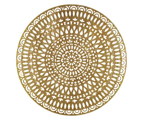 Zlata kovinska stenska dekoracija Azhira 63 cm