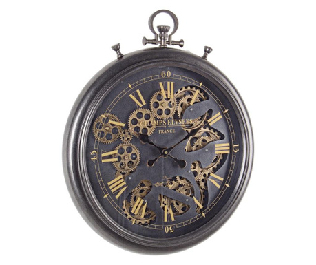 Engrenage jeklena ura iz črnega zlata 52,5x7,5x61,5 cm